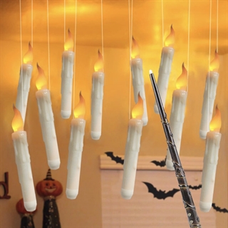 LED stearinlys - LED Taper Candles med tryllestav fjernbetjening - 6 stk eller 12 stk